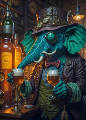 Surreal Pub Beer Elephant