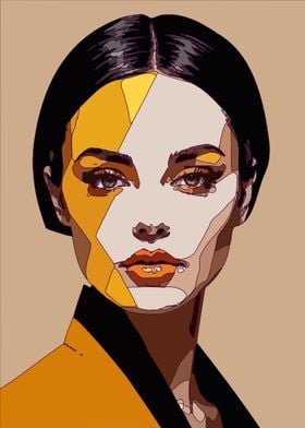 Pop Art Woman Portrait 4