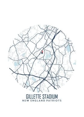 Gillette Stadium Map