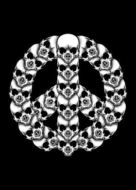 Skulls Peace Sign