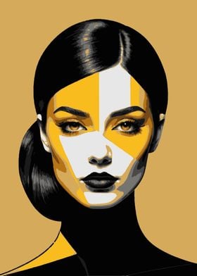 Pop Art Woman Portrait 1