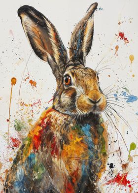 Vivid Hare Splatter