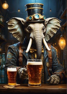 Steampunk Beer Elephant 2
