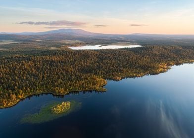 Lapland Autumn Aerial