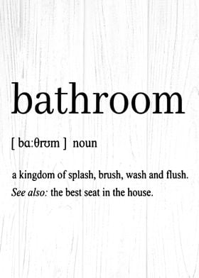 Funny Toilet Bathroom Noun