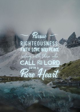 pursue righteousness