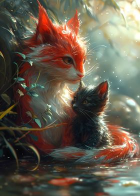 Fantasy Kitten Dragon Cat