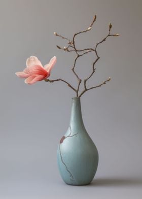 Wabisabi Vase Pink Flower
