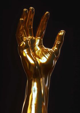 Elegant Hand Dark Gold