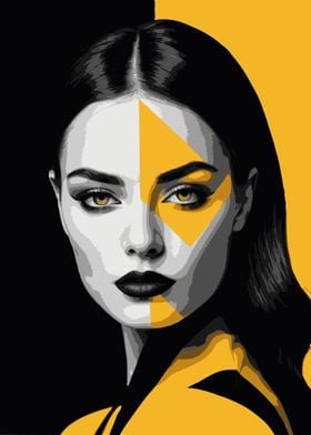 Pop Art Woman Portrait 12