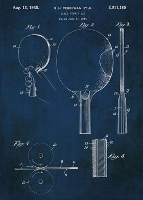 1931 table tennis patent t