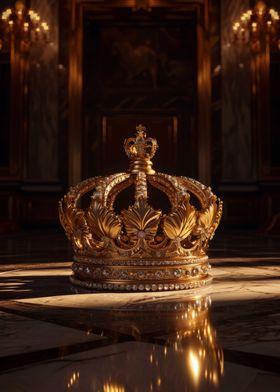 Elegant Crown Dark Gold