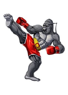 Gorilla Muay Thai Fighter 