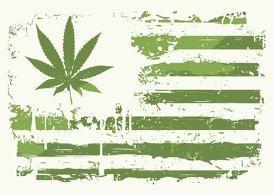 marijuana american flag 
