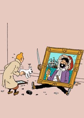 tintin frame down