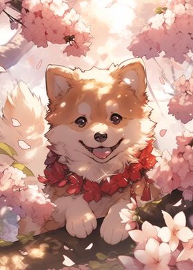 Shiba Inu Sakura Japan 