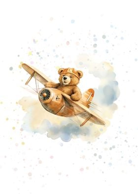 Bear on a plane