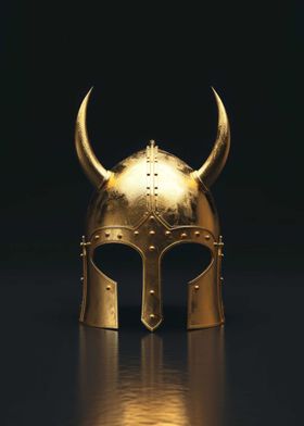 Dark Gold Warrior Helmet