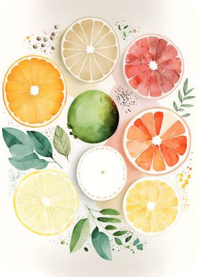 Lemon Watercolor