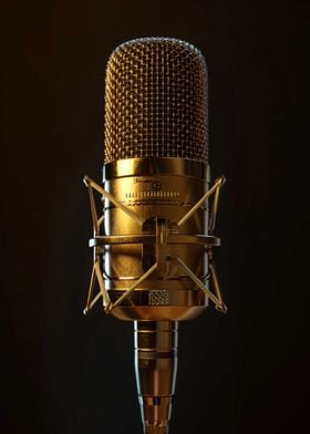 Dark Gold Microphone
