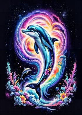 Magic Galaxy Dolphin