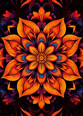 Orange Mandala