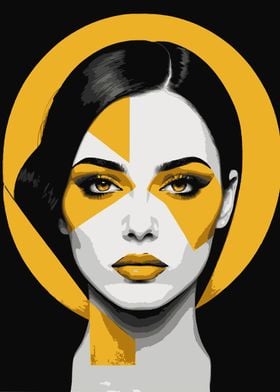 Pop Art Woman Portrait 20