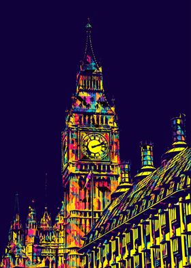 Big Ben Pop Art