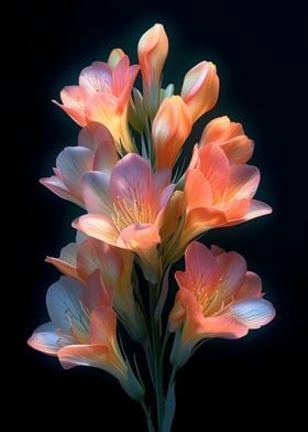 Freesia Flowers Poster