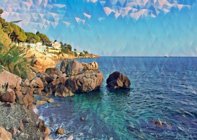 Seacoast of French Riviera