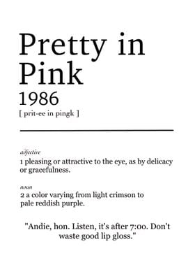 Pretty in pink