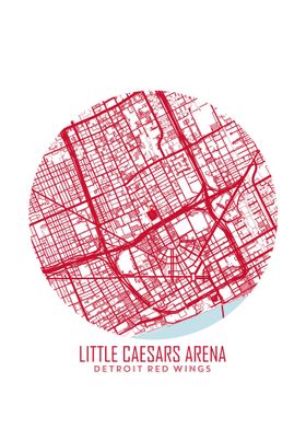 Little Caesars Arena Map