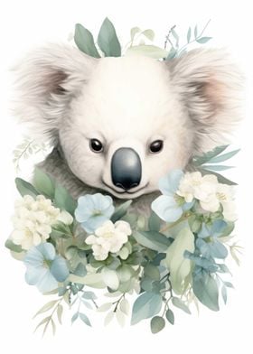 Cute Koala Bear watercolor, Phascolarctos Cinereus, Best Gift Idea For Koala  Lovers Art Print by PaintCorner