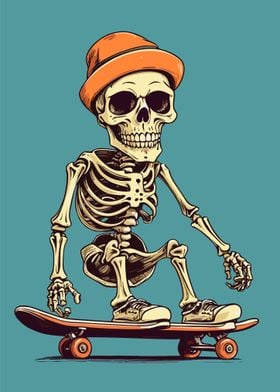 Skeleton Skateboar