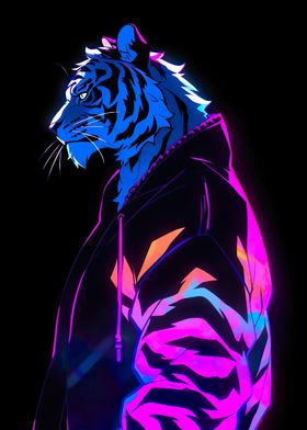 white tiger neon