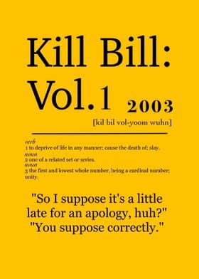 Kill bill definition