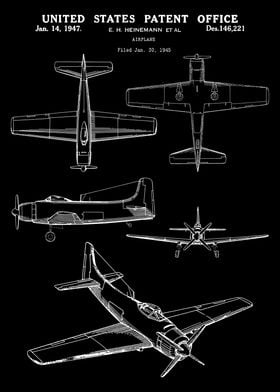 1945 Airplane Patent