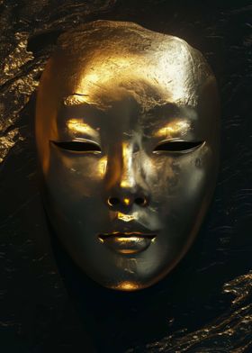 Mask Dark Gold