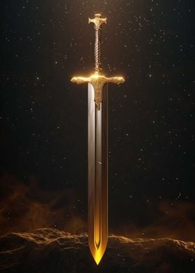Warrior Sword Dark Gold