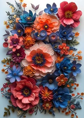 Vintage Paper Flowers