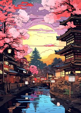 sakura japan landscapes
