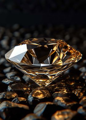Diamond Crystal Dark Gold