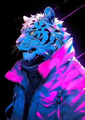 white tiger neon