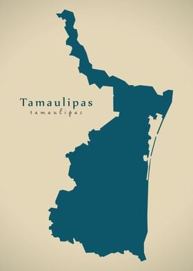 Tamaulipas Mexico map