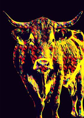 Cow pop art