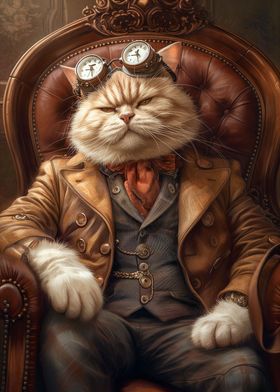 Steampunk Royal Cat