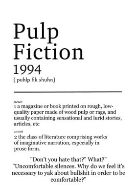 Pulp fiction definition 