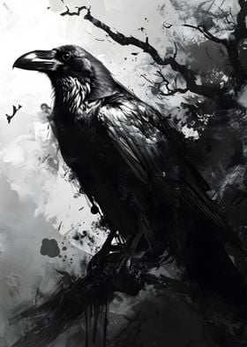 The Raven Monochromatic