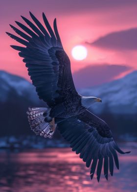 Eagle Aesthetic Sunset