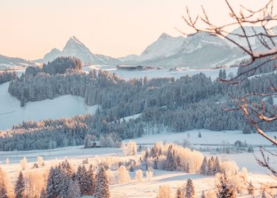 Mountain Winter Sunrise